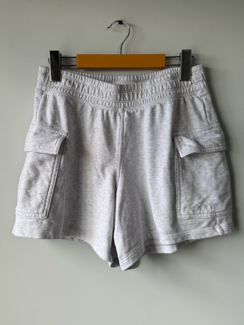 Calvin Klein Heather Gray Cargo Lounge Shorts
